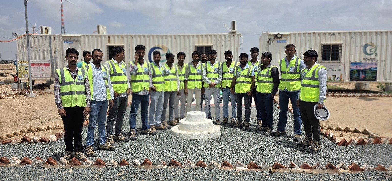 Construction workers at site